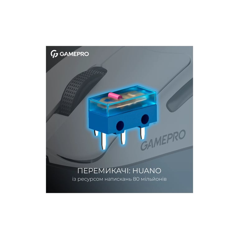 Мишка GamePro Asgard Surt Wireless/Bluetooth/USB White (GM017W) - фото 10