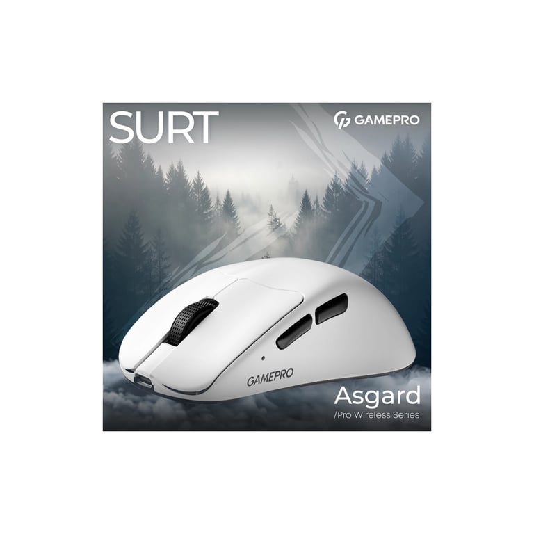 Мишка GamePro Asgard Surt Wireless/Bluetooth/USB White (GM017W) - фото 5