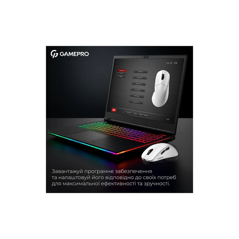 Мишка GamePro Asgard Surt Wireless/Bluetooth/USB White (GM017W) - фото 9