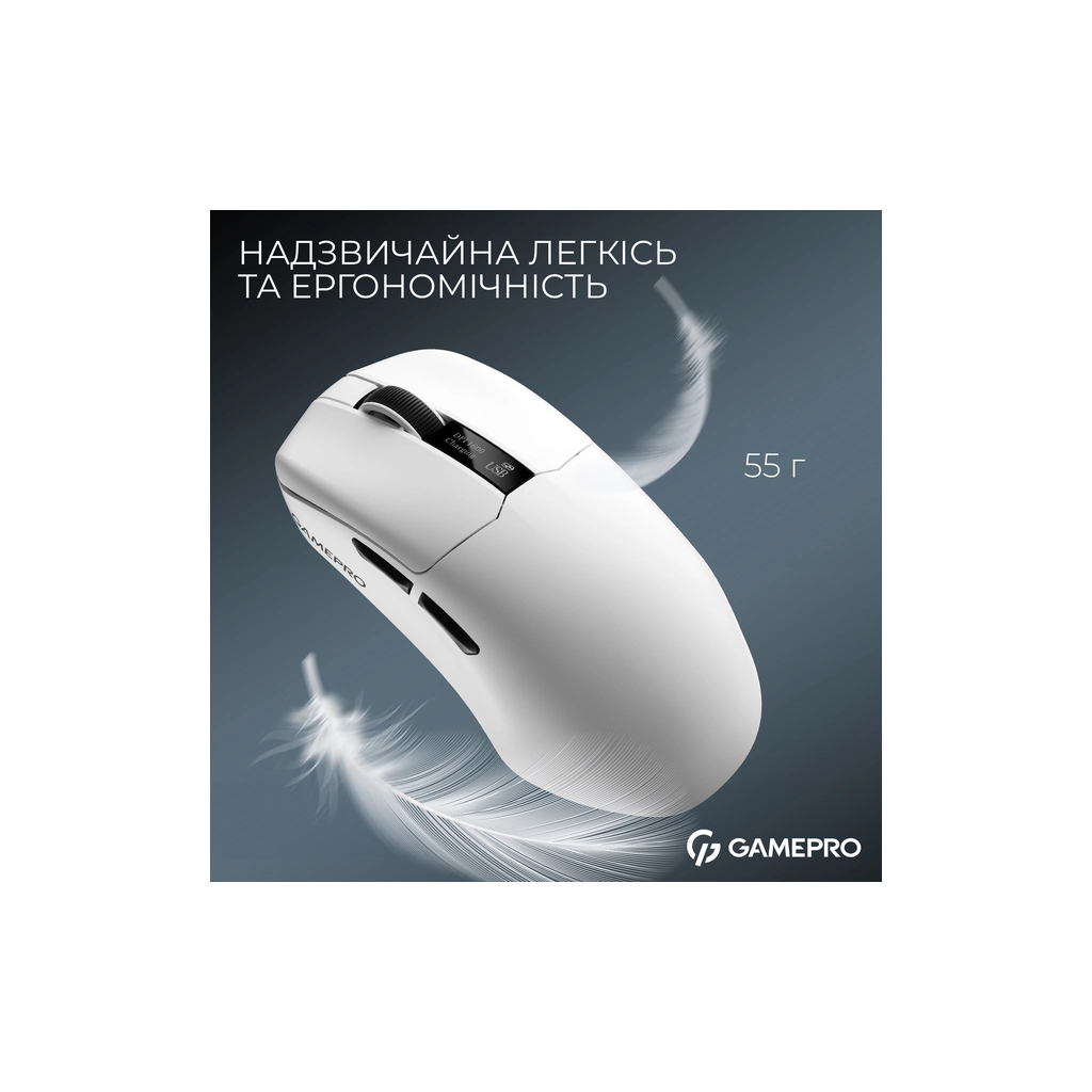 Мишка GamePro Asgard Thor Wireless/Bluetooth/USB White (GM023W) - фото 7 Мишка GamePro Asgard Thor Wireless/Bluetooth/USB White (GM023W) - фото 7