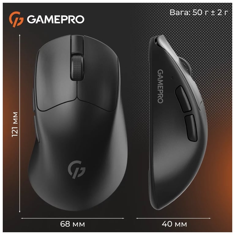 Мишка GamePro Genesis Avenger Wireless/Bluetooth/USB Black (GM096B) - фото 12