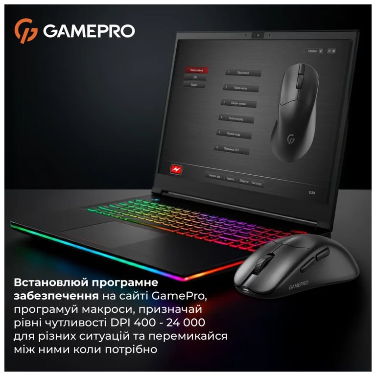 Мишка GamePro Genesis Avenger Wireless/Bluetooth/USB Black (GM096B) - фото 6