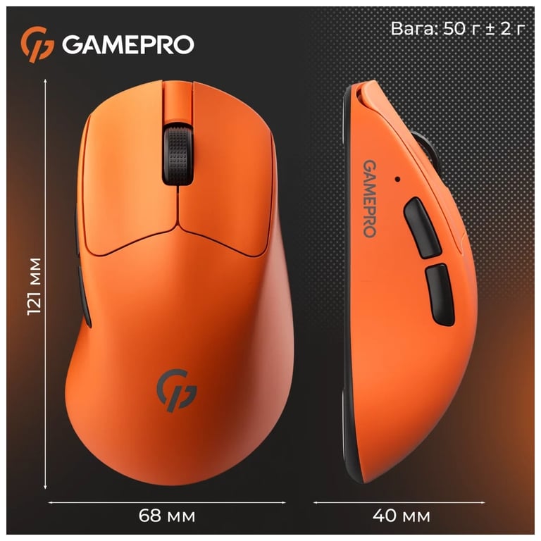 Мишка GamePro Genesis Avenger Wireless/Bluetooth/USB Orange (GM096O) - фото 12