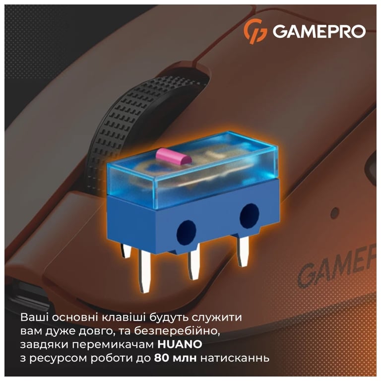 Мишка GamePro Genesis Avenger Wireless/Bluetooth/USB Orange (GM096O) - фото 9