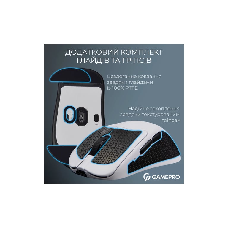 Мишка GamePro Asgard Surt Wireless/Bluetooth/USB Black (GM017B) - фото 4