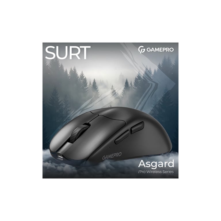 Мишка GamePro Asgard Surt Wireless/Bluetooth/USB Black (GM017B) - фото 6
