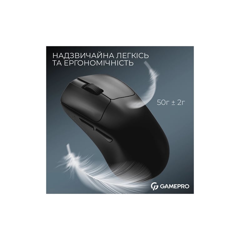 Мишка GamePro Asgard Surt Wireless/Bluetooth/USB Black (GM017B) - фото 7