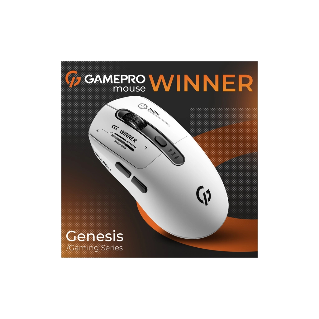 Мишка GamePro Genesis Winner Wireless/Bluetooth/USB White (GM079W) - фото 6 Мишка GamePro Genesis Winner Wireless/Bluetooth/USB White (GM079W) - фото 6