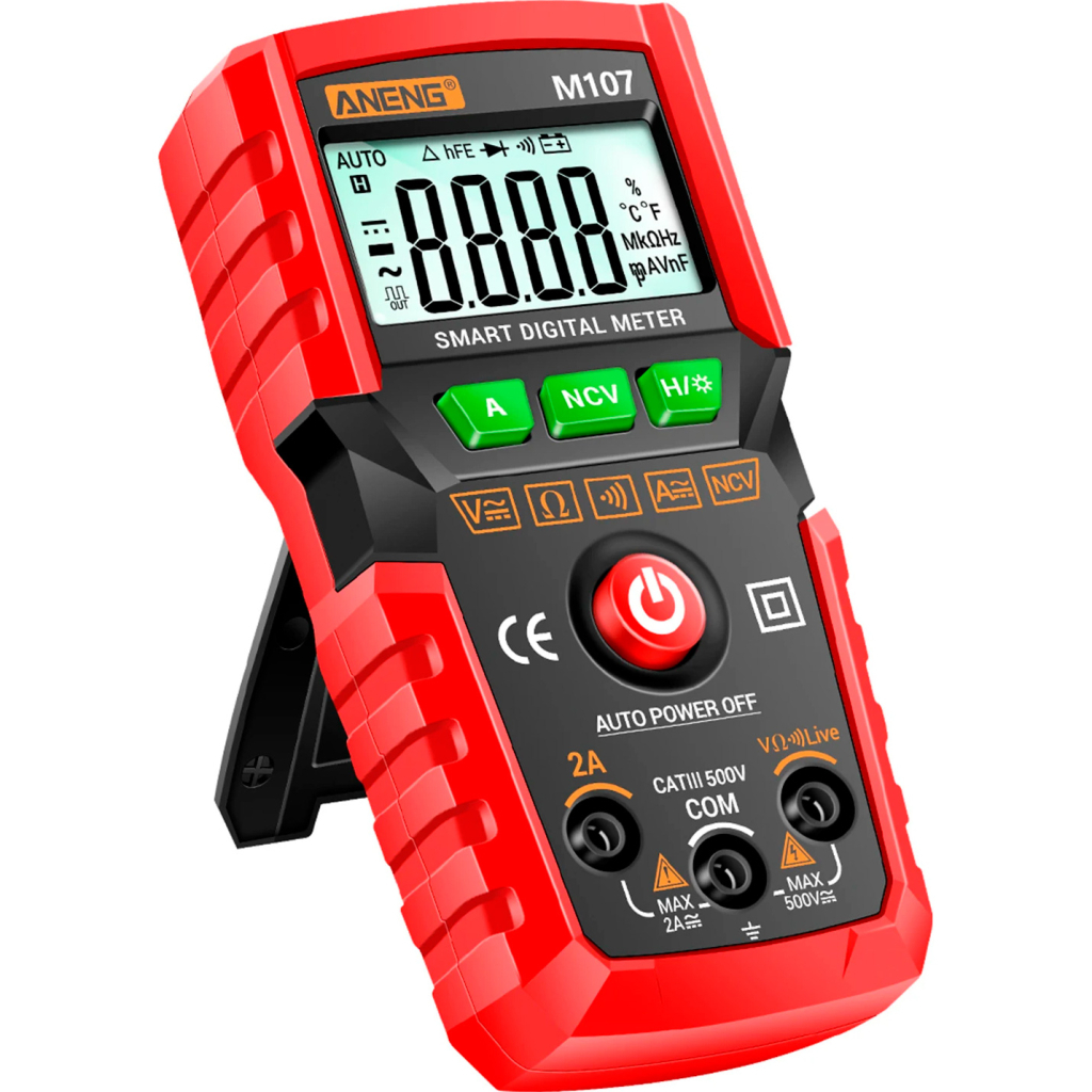 Цифровий мультиметр ANENG M107, V, A, R, C, T (M107) - фото 3 Цифровий мультиметр ANENG M107, V, A, R, C, T (M107) - фото 3