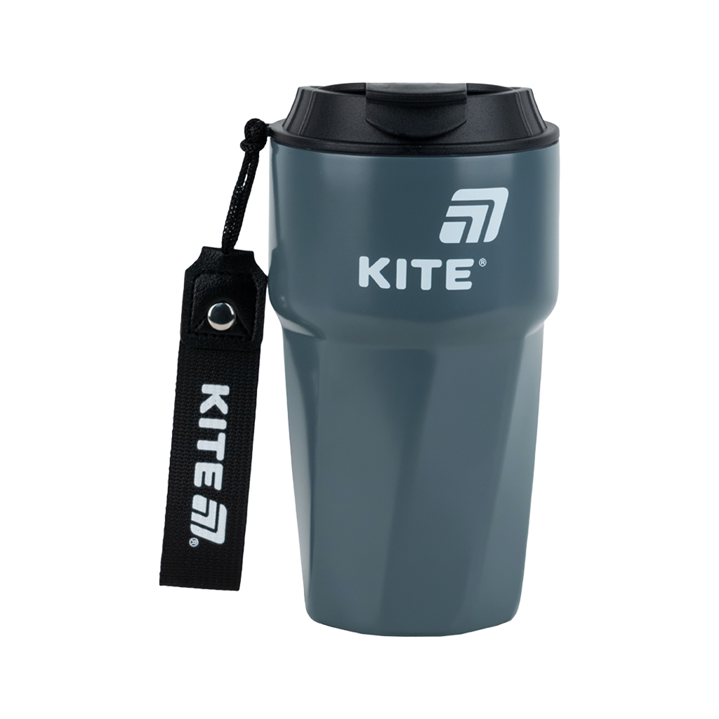 Термокружка Kite 450 мл сіра (K25-1220-1) - фото 1