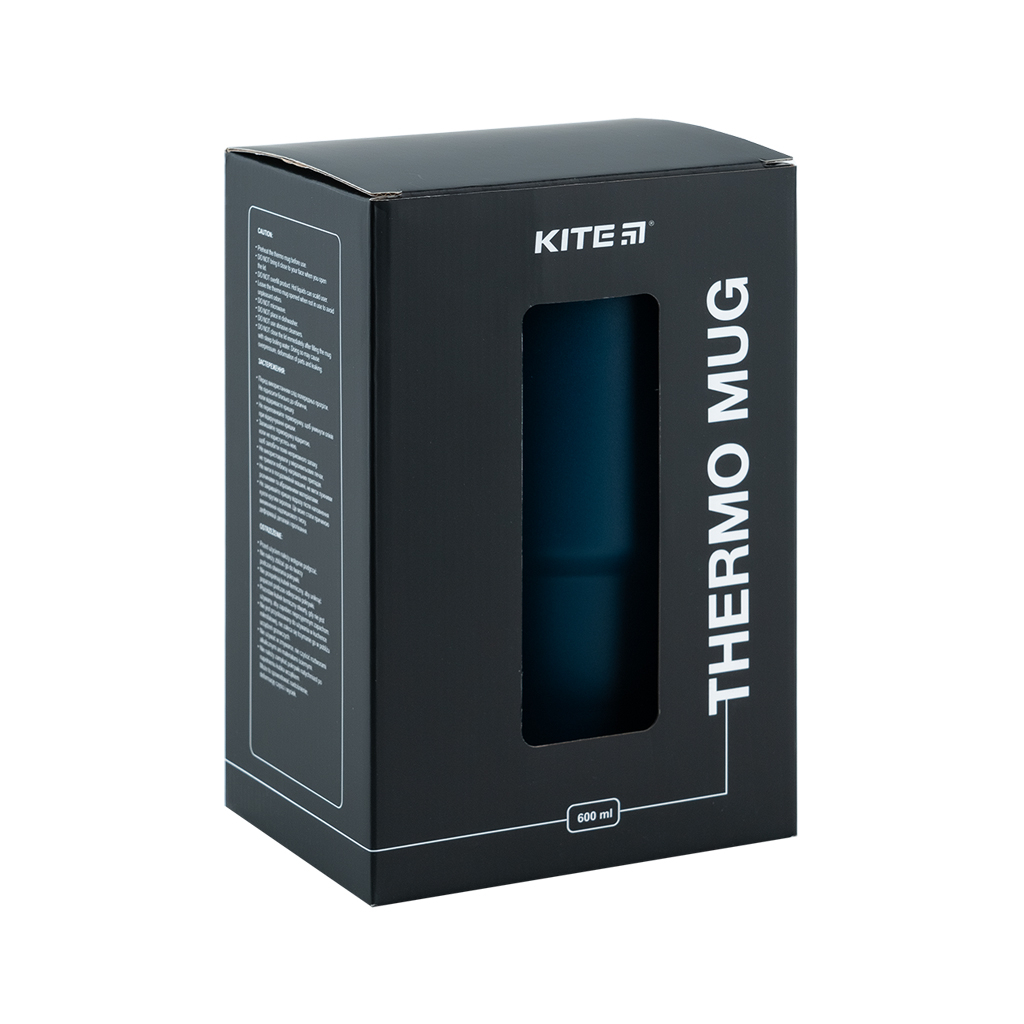 Термокружка Kite з ручкою 600 мл смарагдова (K24-1207-2) - фото 8 Термокружка Kite з ручкою 600 мл смарагдова (K24-1207-2) - фото 8