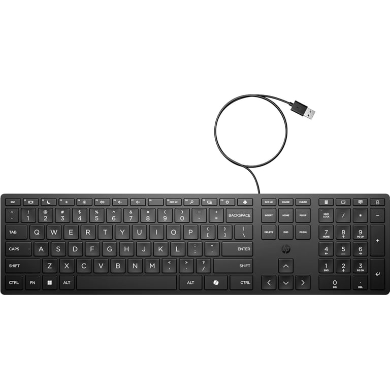 Клавіатура HP 320K USB UA Black (9SR37UT) - фото 1