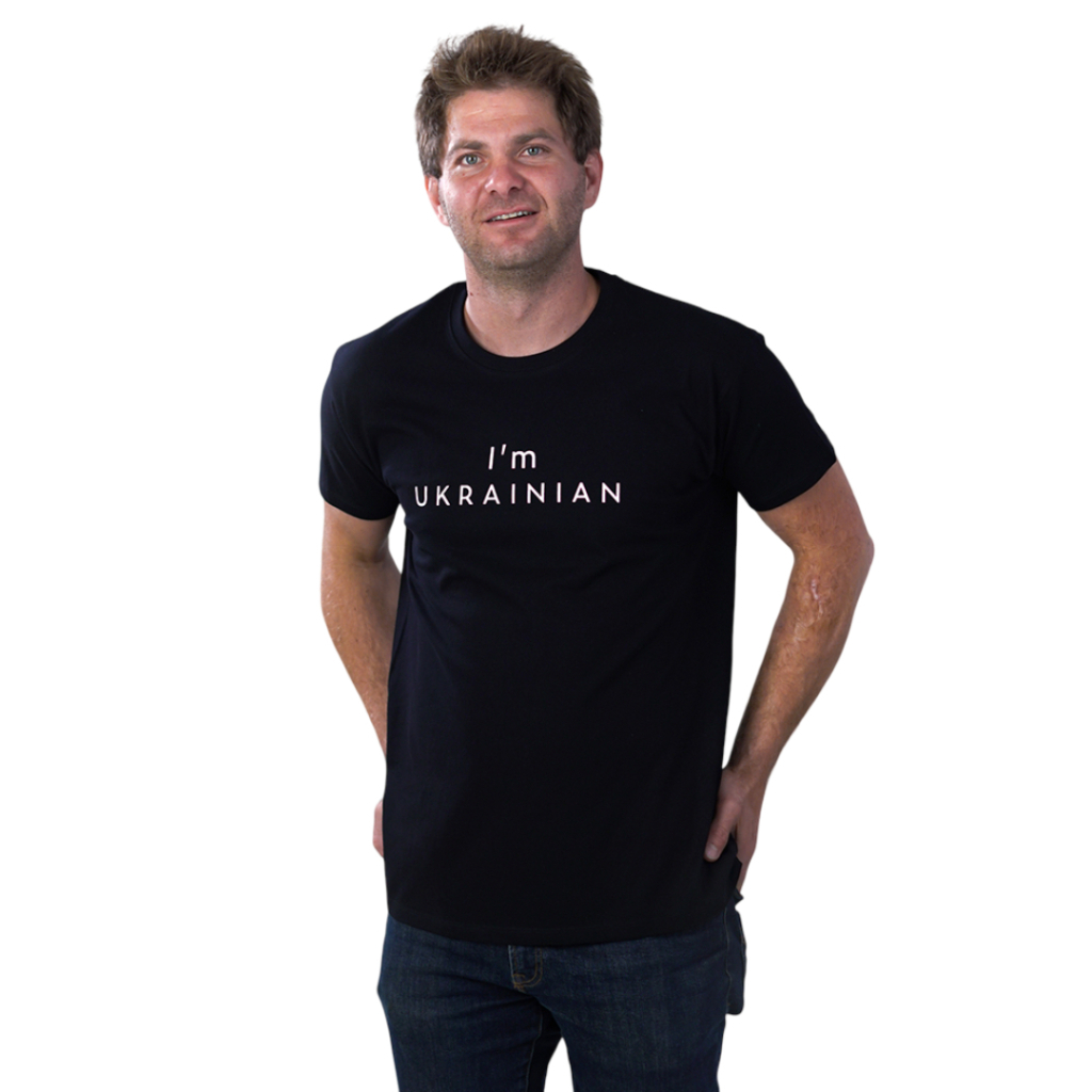 Футболка Sol's Imperial 190 I'am Ukrainian чорний L (11500309/138L) - фото 2 Футболка Sol's Imperial 190 I'am Ukrainian чорний L (11500309/138L) - фото 2