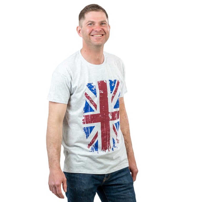 Футболка Sol's Regent Great Britain Flag 150 світло-меланжевий M (11380300/10M) - фото 2