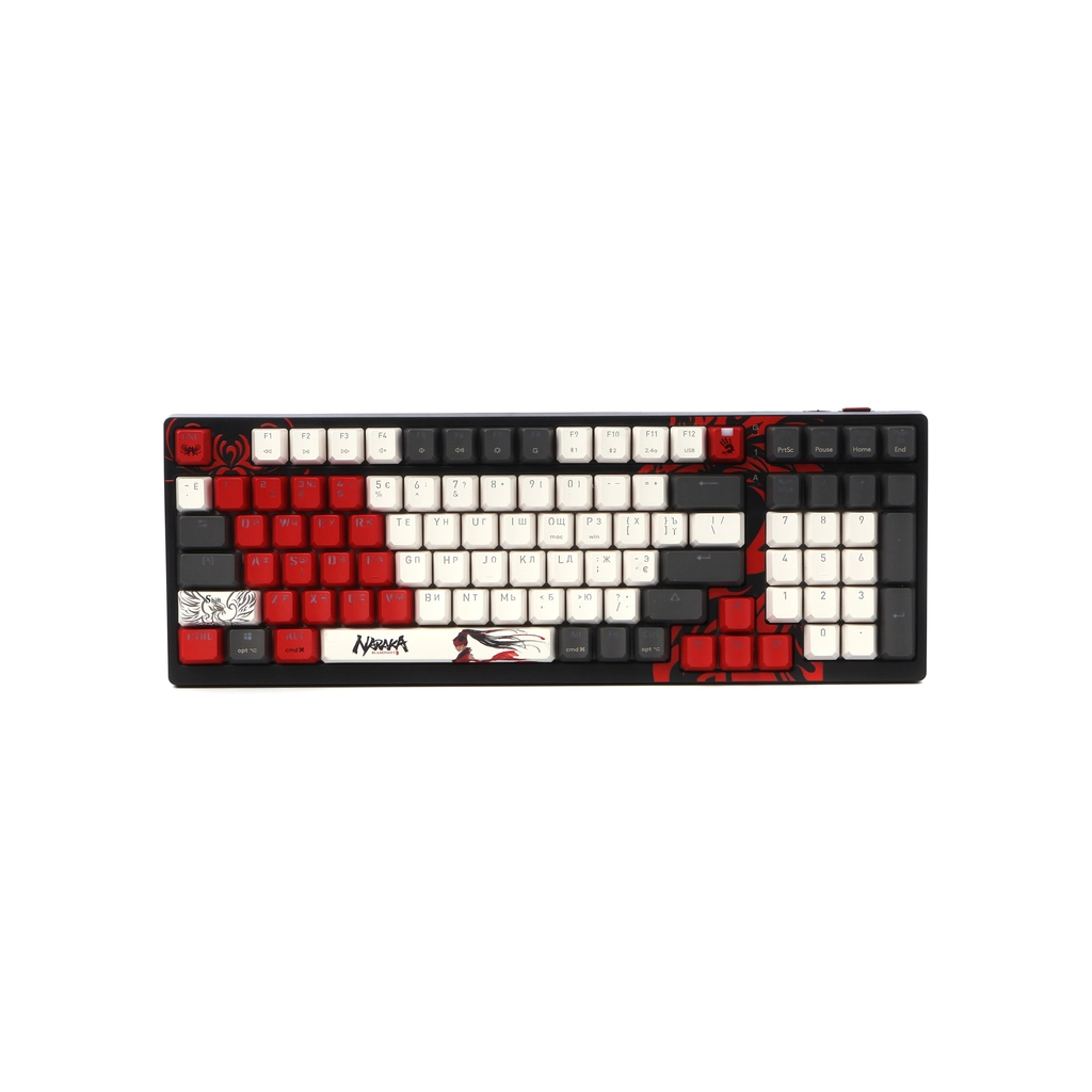 Клавіатура A4Tech Bloody WS98 Wireless/Bluetooth/USB Naraka (4711421001106) Клавіатура A4Tech Bloody WS98 Wireless/Bluetooth/USB Naraka (4711421001106)