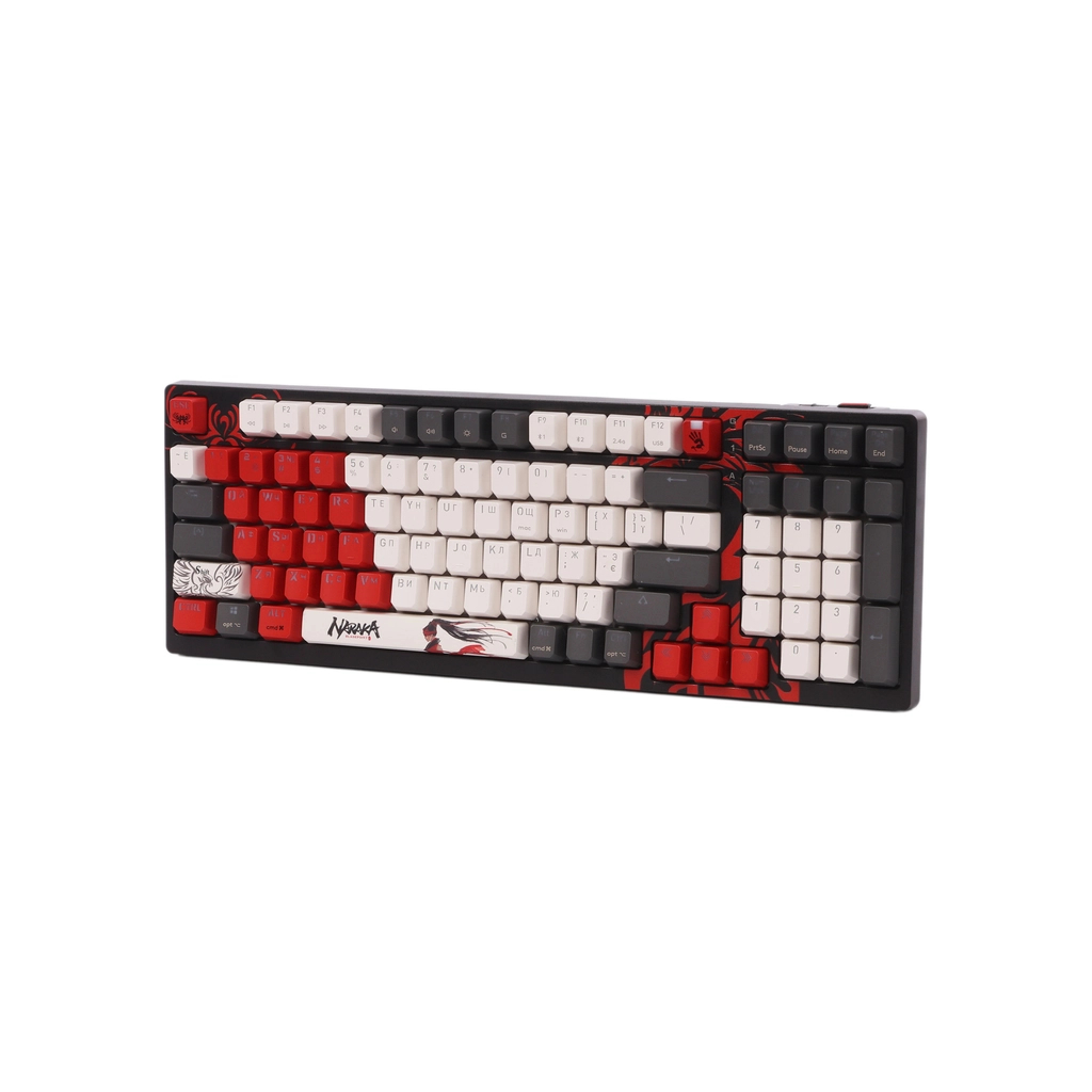 Клавіатура A4Tech Bloody WS98 Wireless/Bluetooth/USB Naraka (4711421001106) - фото 2 Клавіатура A4Tech Bloody WS98 Wireless/Bluetooth/USB Naraka (4711421001106) - фото 2