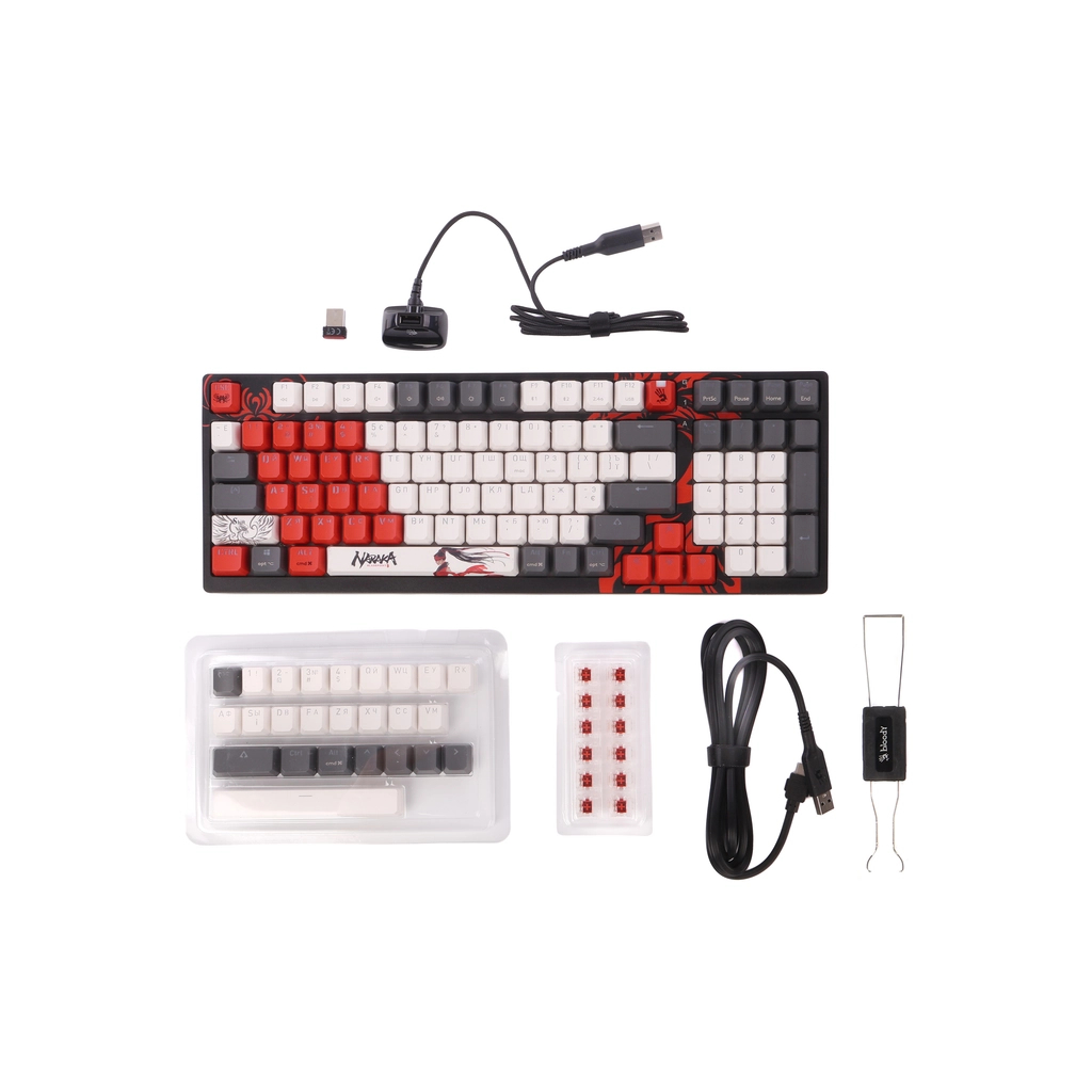 Клавіатура A4Tech Bloody WS98 Wireless/Bluetooth/USB Naraka (4711421001106) - фото 7 Клавіатура A4Tech Bloody WS98 Wireless/Bluetooth/USB Naraka (4711421001106) - фото 7