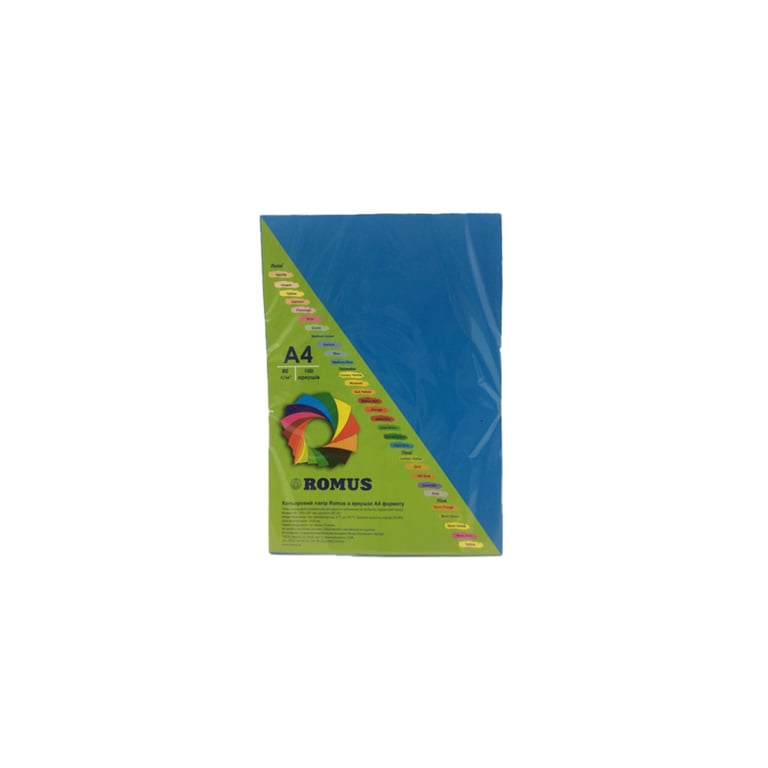 Папір Romus А4 80 г/м2 100c, blue dark (R51383)
