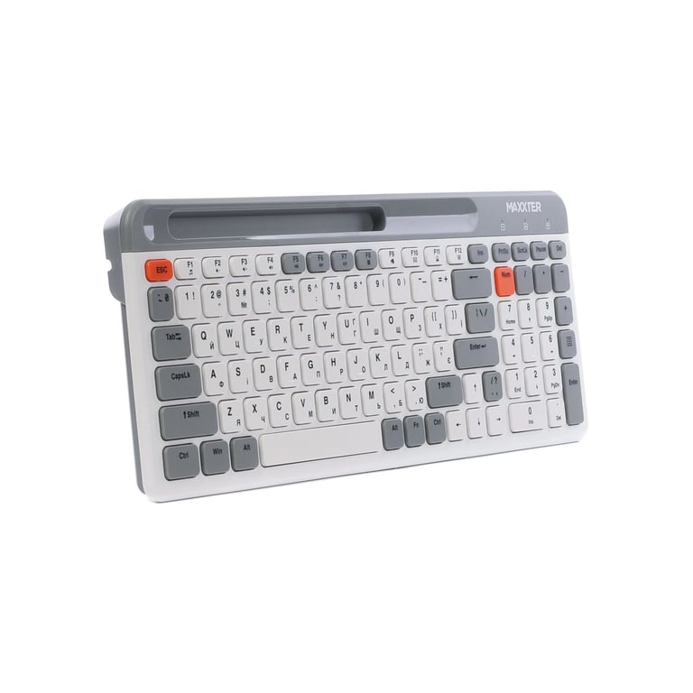 Клавіатура Maxxter KBW-02G-UA Wireless Grey (KBW-02G-UA) - фото 3