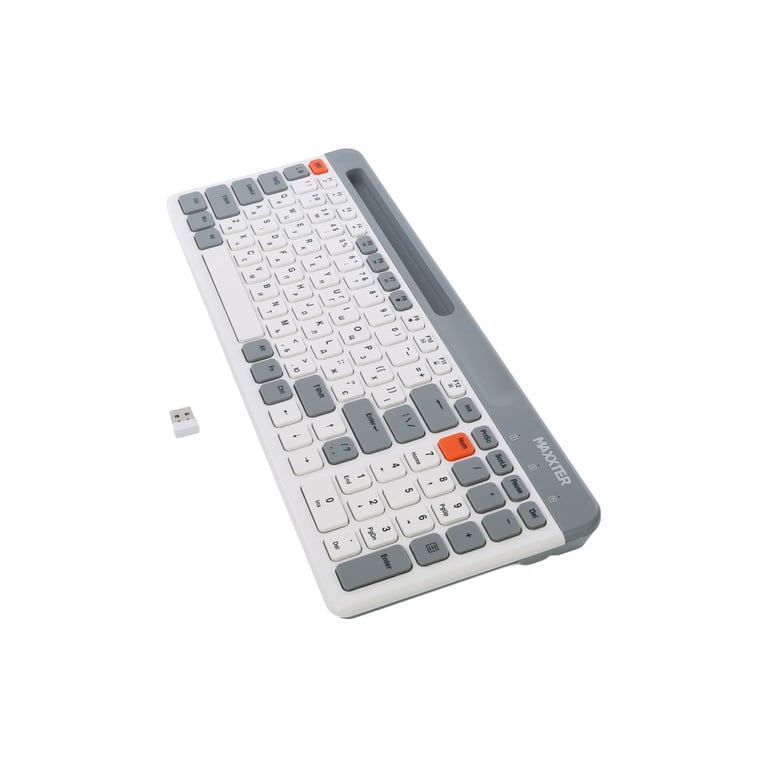 Клавіатура Maxxter KBW-02G-UA Wireless Grey (KBW-02G-UA) - фото 4