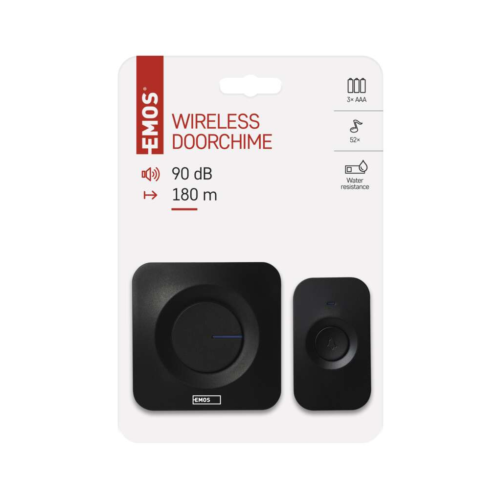 Дверний дзвінок EMOS бездротовий P5728 з кнопкою (P5728) - фото 5 Дверний дзвінок EMOS бездротовий P5728 з кнопкою (P5728) - фото 5