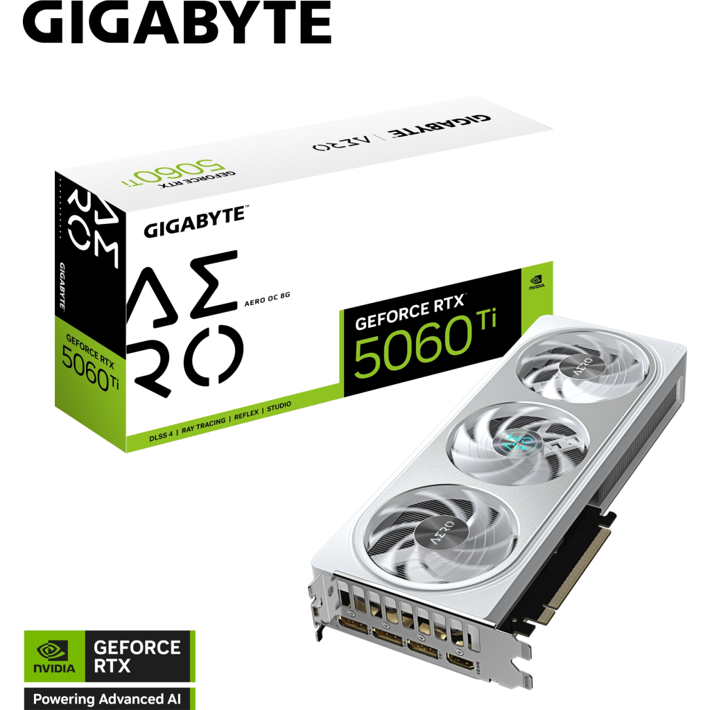 Відеокарта GIGABYTE GeForce RTX5060Ti 8Gb AERO OC (GV-N506TAERO OC-8GD) - фото 11