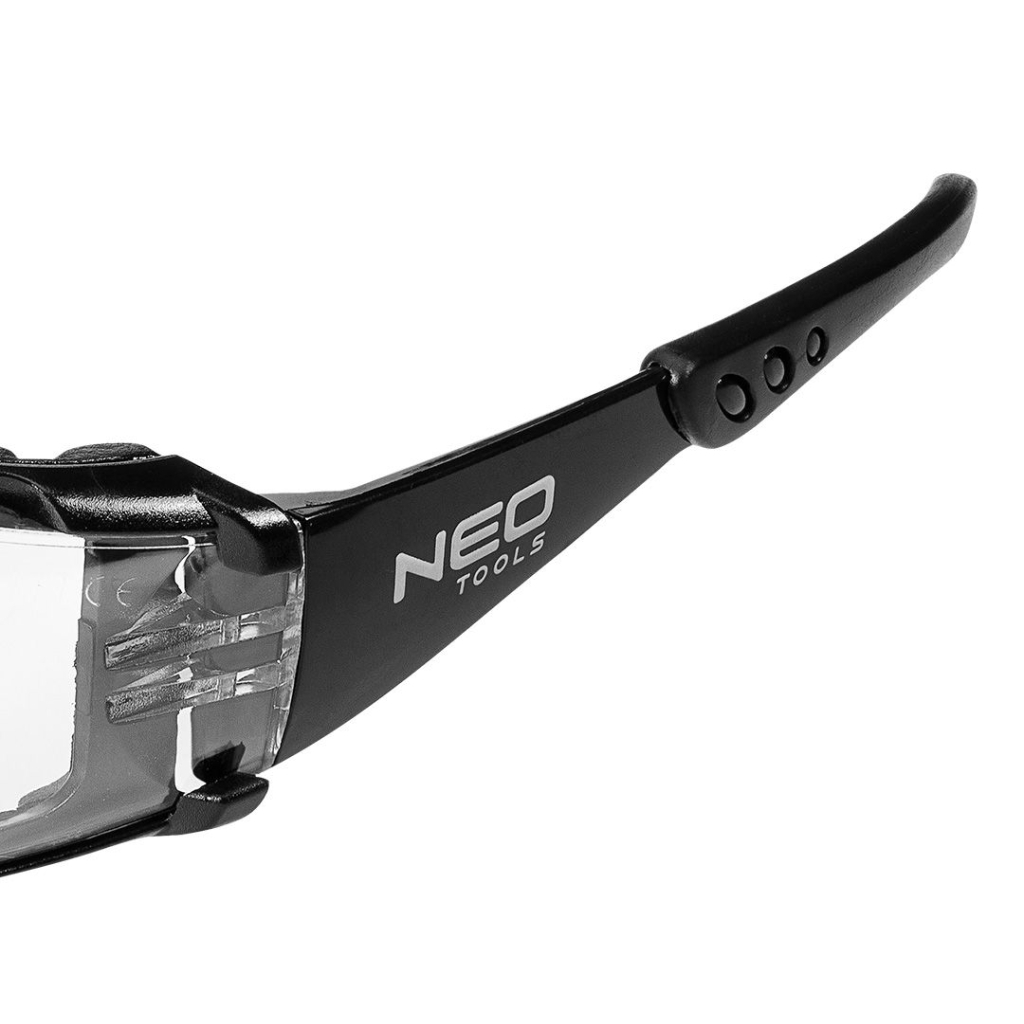 Захисні окуляри Neo Tools протиосколкові,клас захисту FT,резинові дужки,полікарбонат,прозорі (97-520) - фото 11 Захисні окуляри Neo Tools протиосколкові,клас захисту FT,резинові дужки,полікарбонат,прозорі (97-520) - фото 11