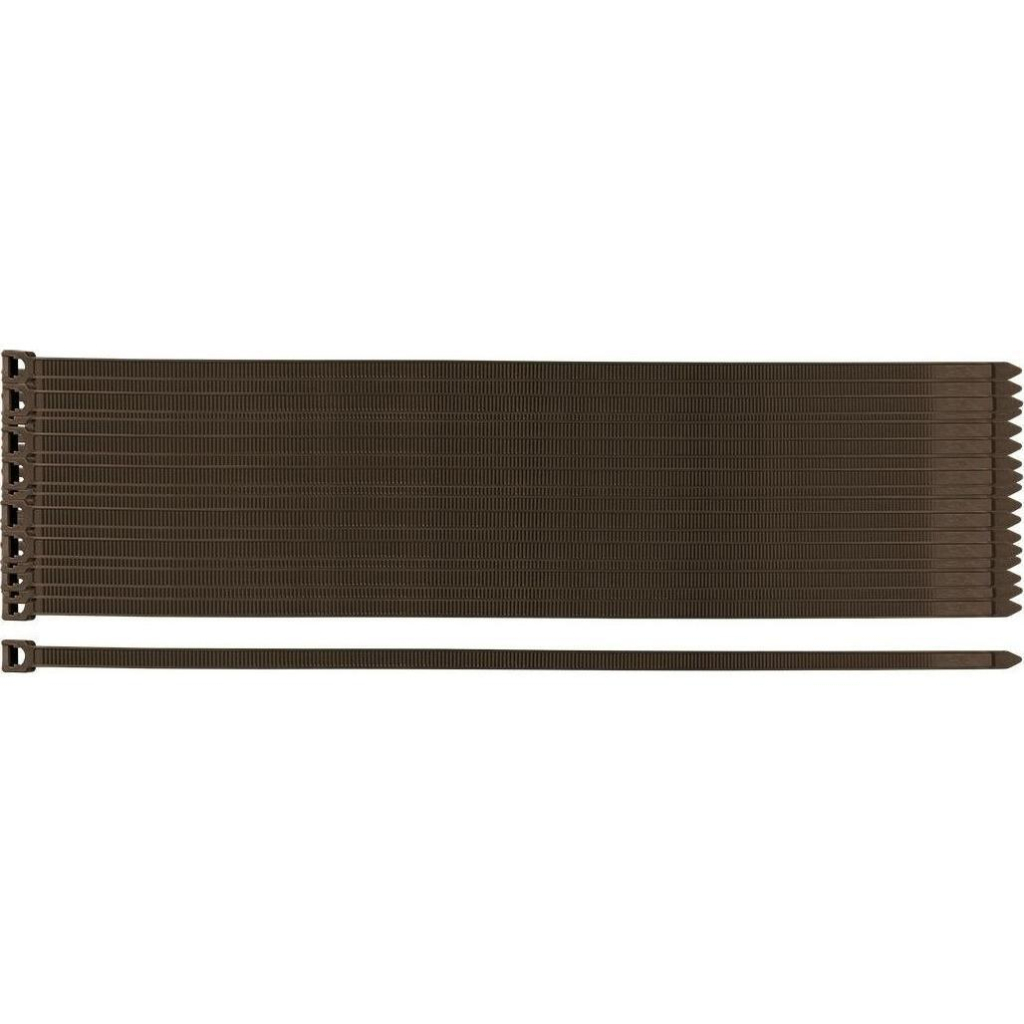 Стяжка Neo Tools 50шт, пластик, 7.6х380мм, коричнева (15-970) - фото 1