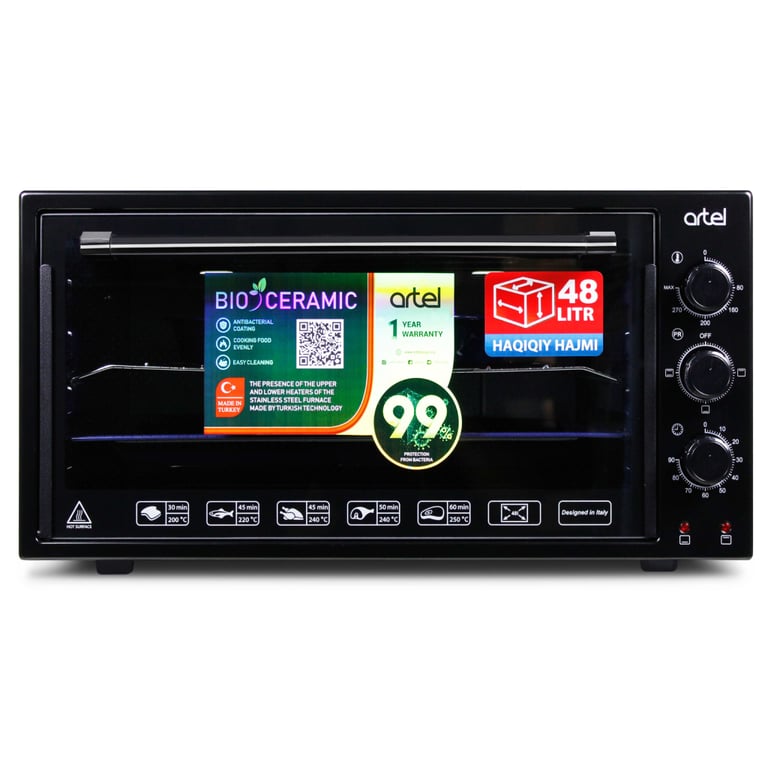 Електропіч Artel MD 4816 Black-red - фото 4