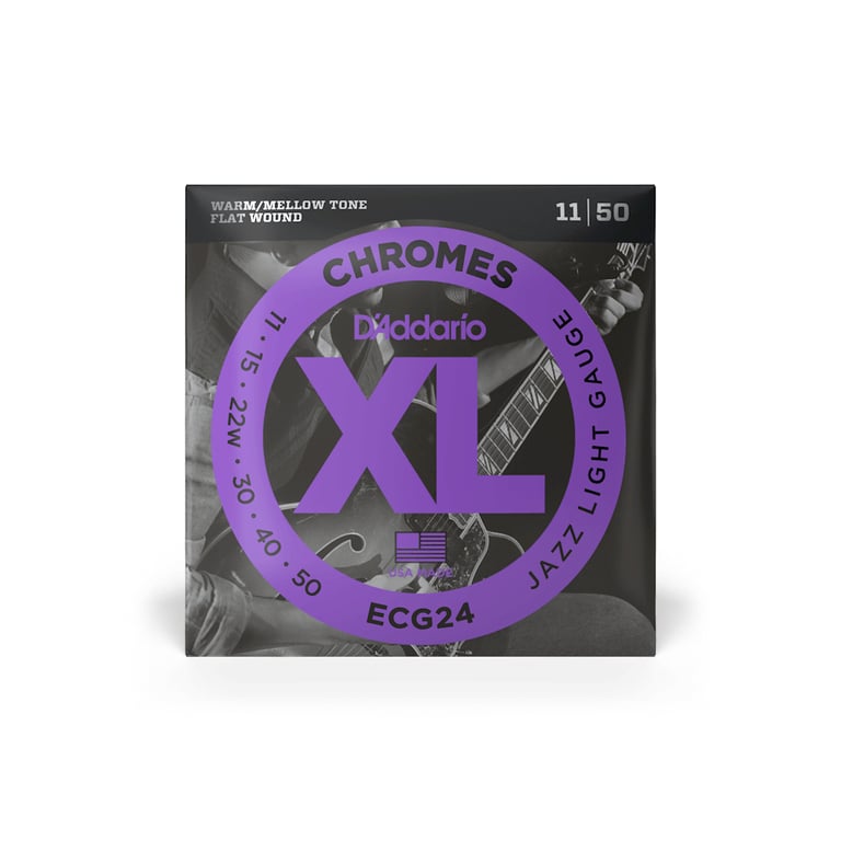 Струни для гітари D’Addario XL Chromes Jazz Light (11-50) (ECG24)