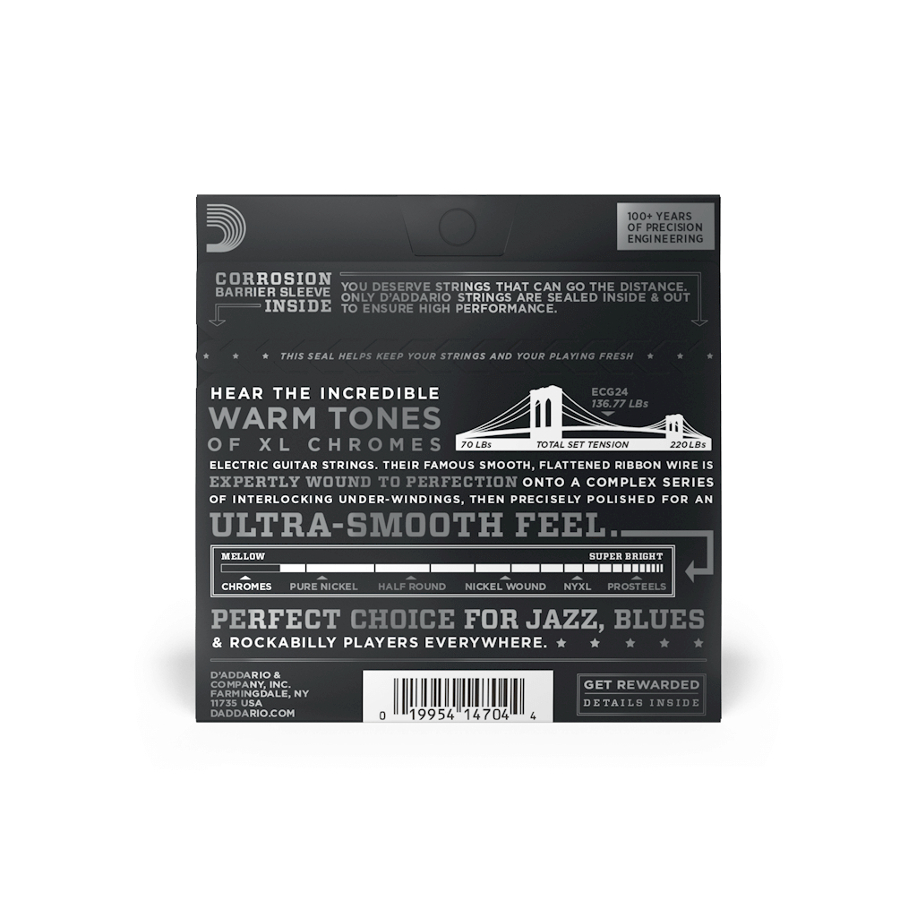 Струни для гітари D’Addario XL Chromes Jazz Light (11-50) (ECG24)