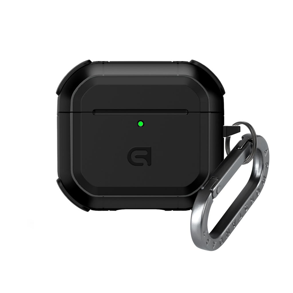 Чохол для навушників Armorstandart Panzer для Apple Airpods 4 Black (ARM82552) Чохол для навушників Armorstandart Panzer для Apple Airpods 4 Black (ARM82552)