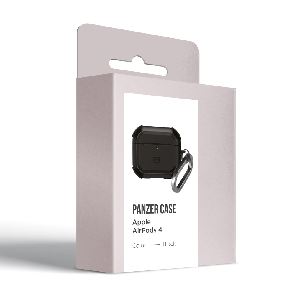 Чохол для навушників Armorstandart Panzer для Apple Airpods 4 Black (ARM82552) - фото 3 Чохол для навушників Armorstandart Panzer для Apple Airpods 4 Black (ARM82552) - фото 3