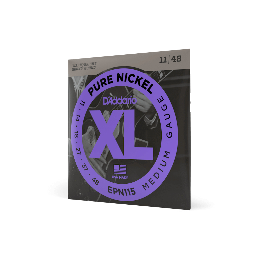 Струни для гітари D’Addario XL Pure Nickel Blues / Jazz Rock (11-48) (EPN115)