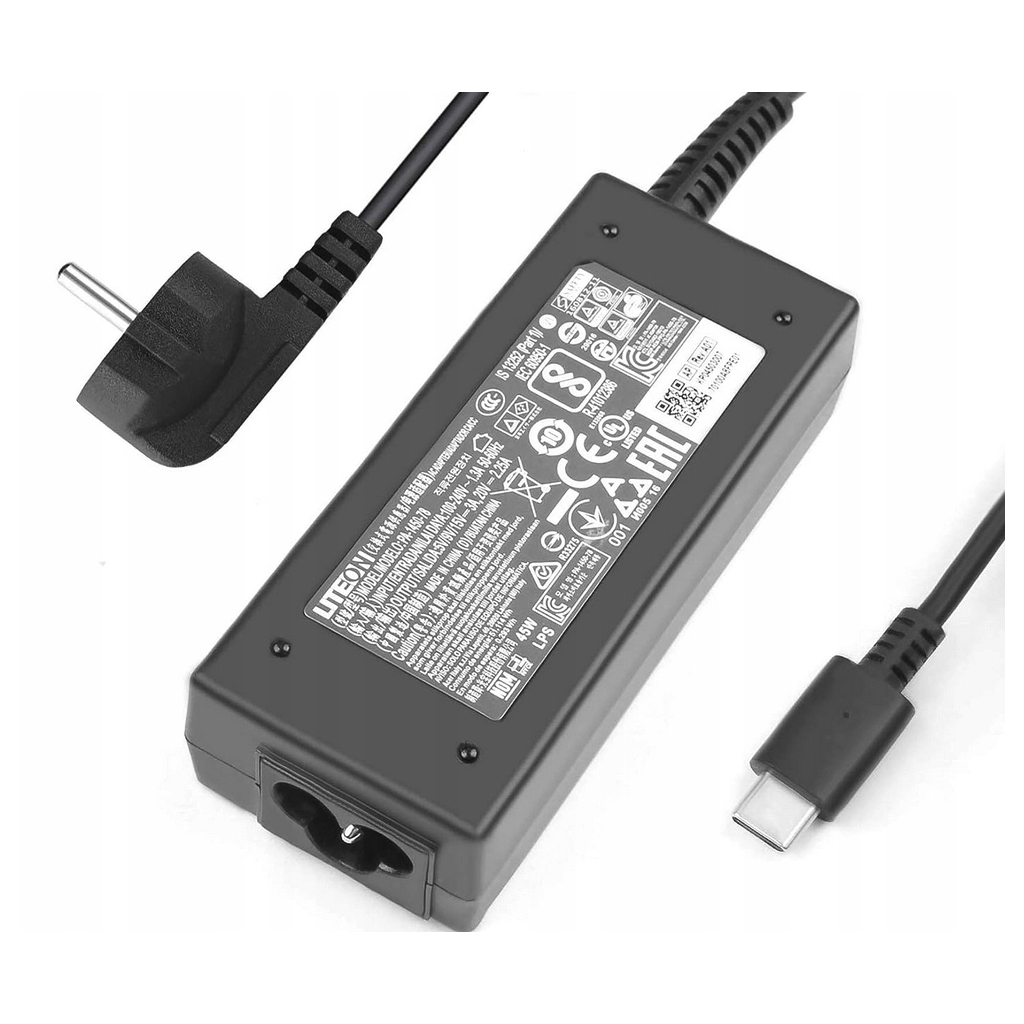 Блок живлення до ноутбуку Acer 45W 20V/2.25A, 15V/3A, 12V/3A, 5V/2A, USB Type-C (PA-1450-78 / A40404) - фото 1 Блок живлення до ноутбуку Acer 45W 20V/2.25A, 15V/3A, 12V/3A, 5V/2A, USB Type-C (PA-1450-78 / A40404) - фото 1