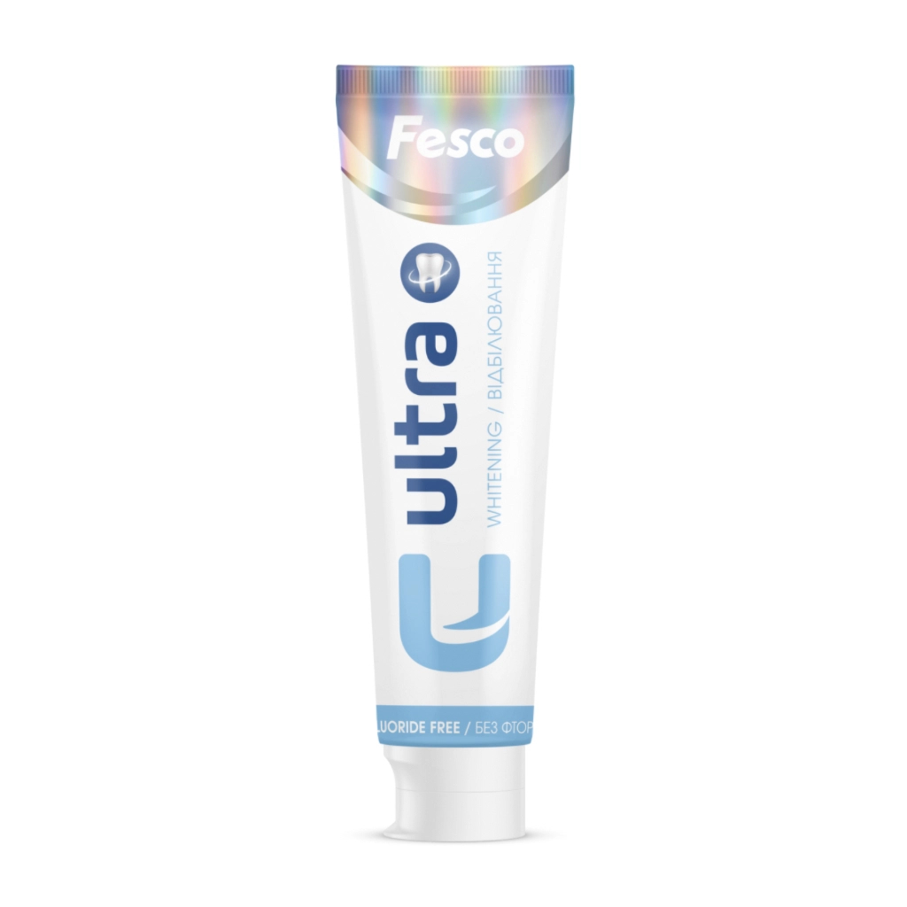 Зубна паста Fesco Ultra Whitening Відбілювання 100 мл (4820204701970) - фото 1 Зубна паста Fesco Ultra Whitening Відбілювання 100 мл (4820204701970) - фото 1