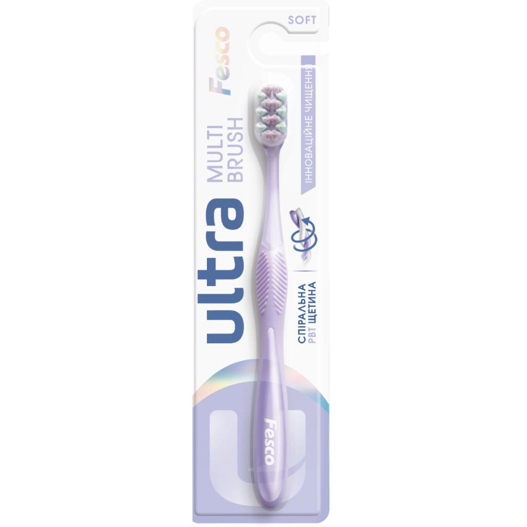 Зубна щітка Fesco Ultra Multi Brush Soft Фіолетова (4820204702106) - фото 1 Зубна щітка Fesco Ultra Multi Brush Soft Фіолетова (4820204702106) - фото 1