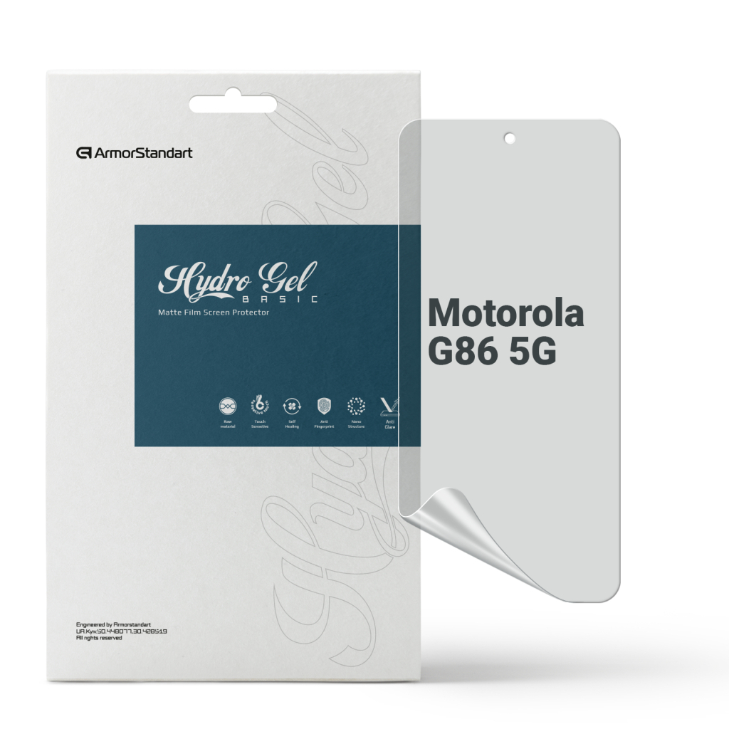 Плівка захисна Armorstandart Hydrogel Matte Motorola G86 5G (ARM86581) - фото 1