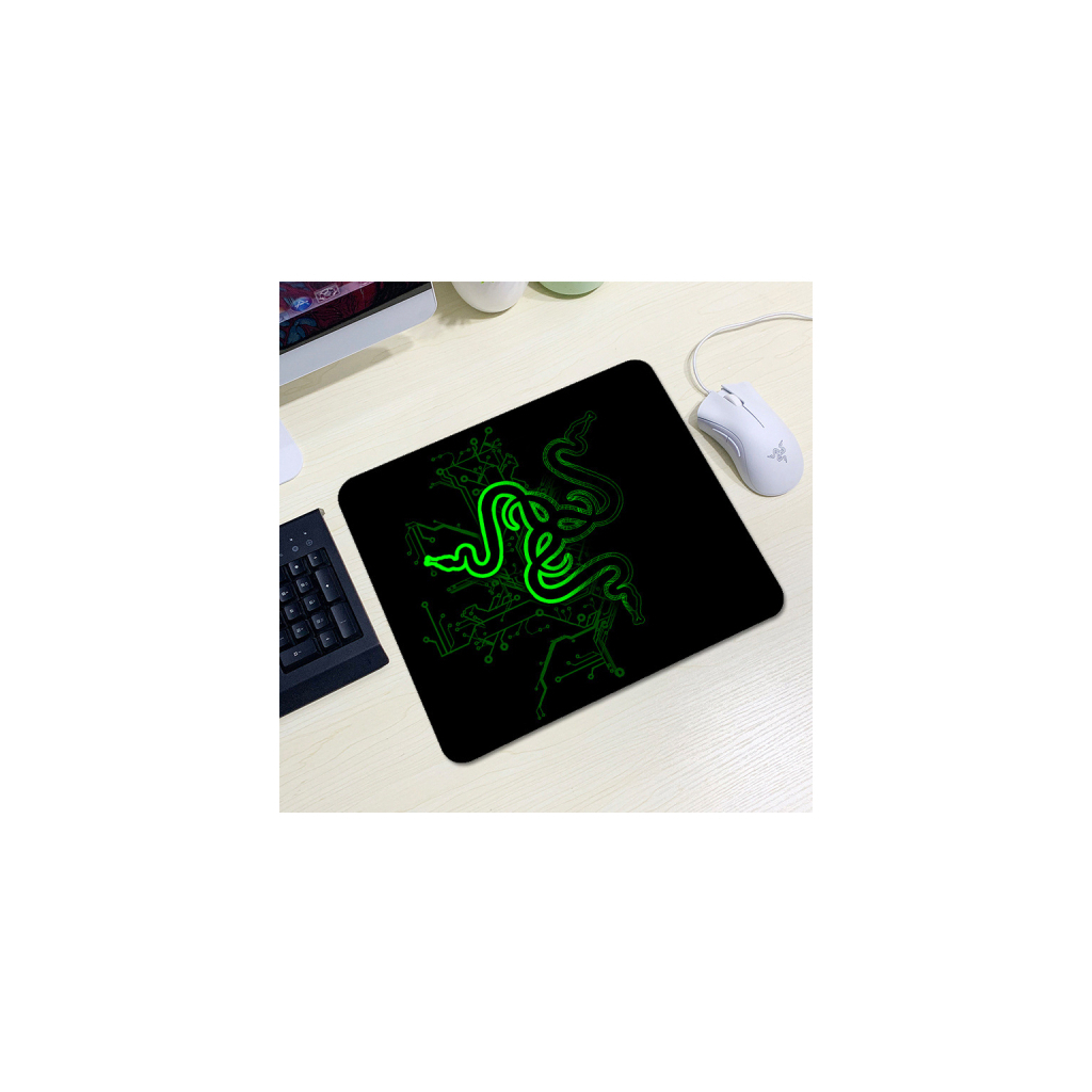 Килимок для мишки Voltronic Razer 13 Black/Green (YT-RZ13) - фото 1