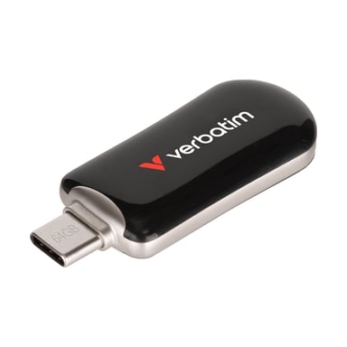 USB флеш накопичувач Verbatim 128GB Plectra Black USB-C (30225) - фото 1