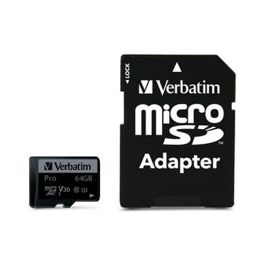 Карта памяті Verbatim 64GB microSDXC class 10 UHS-III PRO (47042)