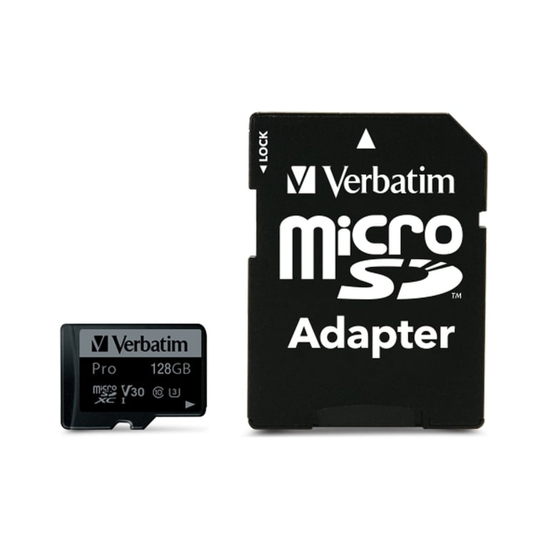 Карта пам'яті Verbatim 128GB microSDXC class 10 UHS-I PRO (47044) - фото 1