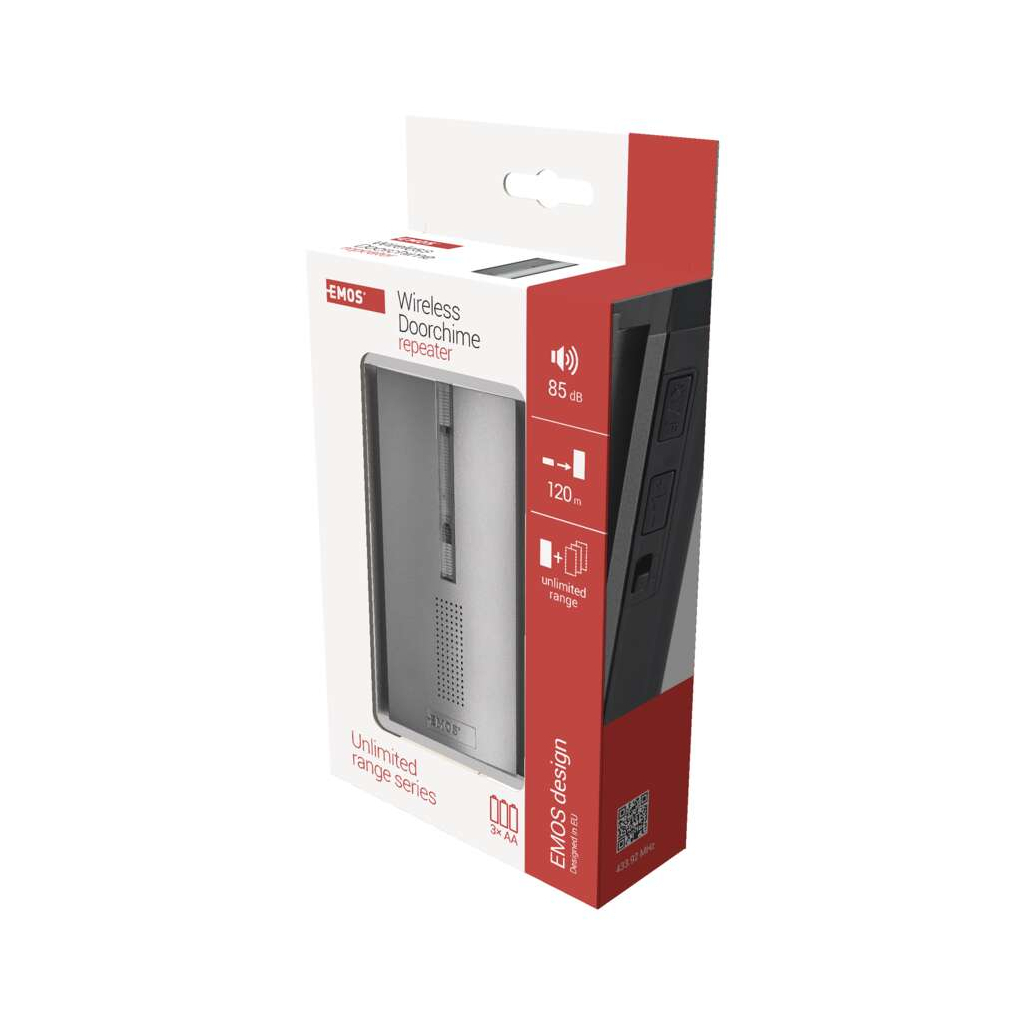 Дверний дзвінок EMOS бездротовий P5763R 3x AA for P5760, P5763, P5760T (P5763R) - фото 8 Дверний дзвінок EMOS бездротовий P5763R 3x AA for P5760, P5763, P5760T (P5763R) - фото 8