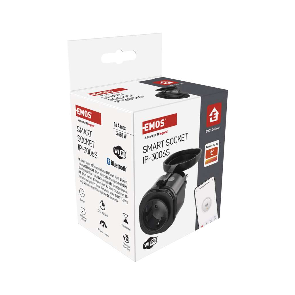 Розумна розетка WIFI P5532 GoSmart, IP44 EMOS (P5532) - фото 11 Розумна розетка WIFI P5532 GoSmart, IP44 EMOS (P5532) - фото 11