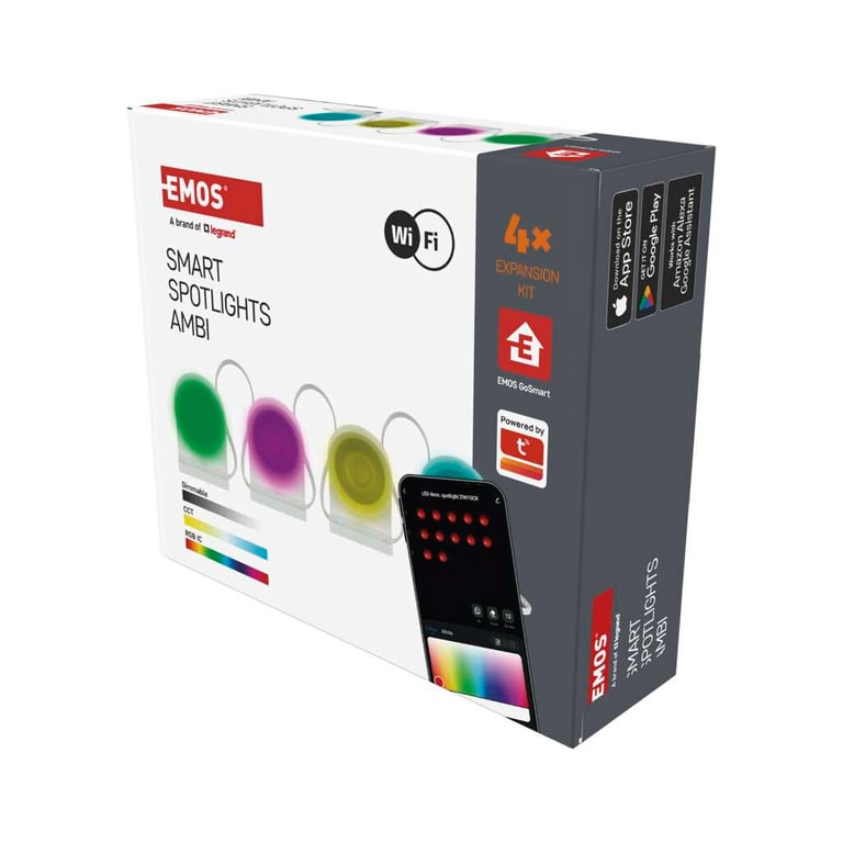 Світильник EMOS ZIW154R 4шт. 85см, 7 Вт, RGBIC+CCT, WIFI (ZIW154R) - фото 7