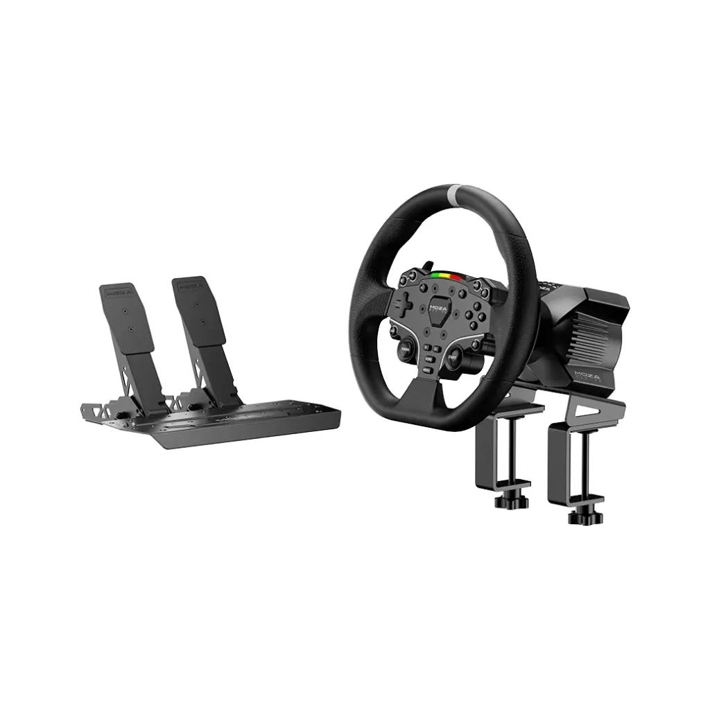 Кермо MOZA Racing R3 Racing Bundle for PC + подв. педалі SR-P Lite (RS074_Moza) - фото 2 Кермо MOZA Racing R3 Racing Bundle for PC + подв. педалі SR-P Lite (RS074_Moza) - фото 2