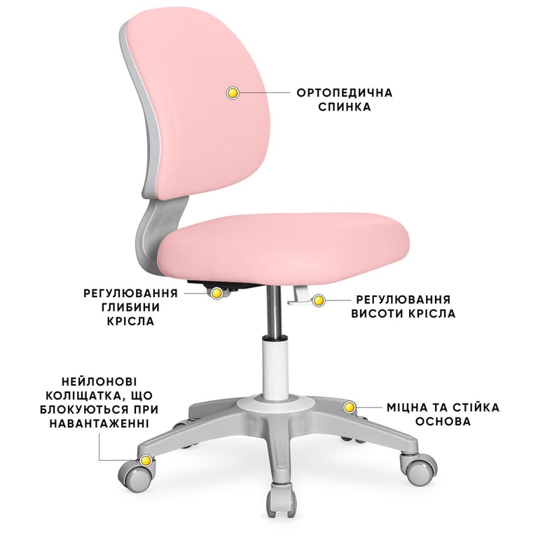 Дитяче крісло Evo-kids Limpi Pink (Y-212 KP) - фото 2