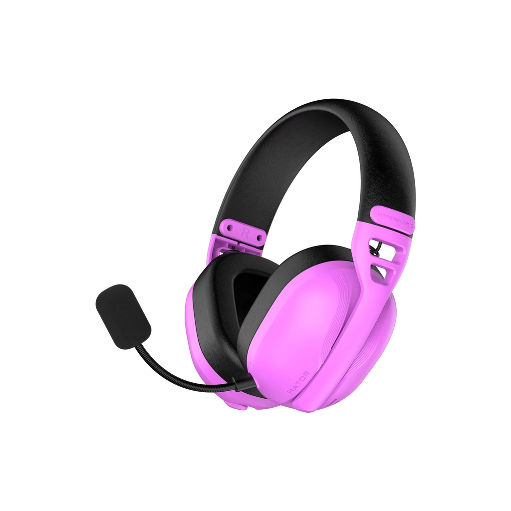 Навушники Hator Hyperpunk 3 Wireless Hi-Res SyncHUB connection Cyber Violet (ESH19) - фото 2 Навушники Hator Hyperpunk 3 Wireless Hi-Res SyncHUB connection Cyber Violet (ESH19) - фото 2