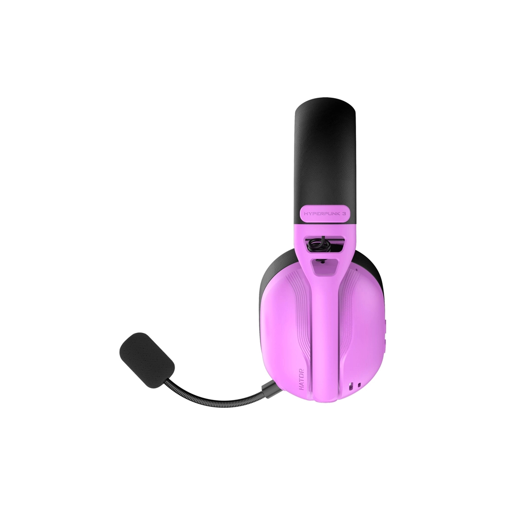 Навушники Hator Hyperpunk 3 Wireless Hi-Res SyncHUB connection Cyber Violet (ESH19) - фото 3 Навушники Hator Hyperpunk 3 Wireless Hi-Res SyncHUB connection Cyber Violet (ESH19) - фото 3