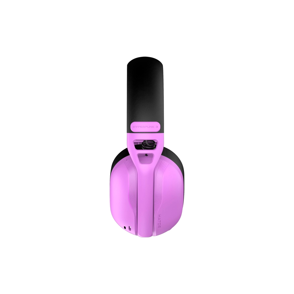 Навушники Hator Hyperpunk 3 Wireless Hi-Res SyncHUB connection Cyber Violet (ESH19) - фото 4 Навушники Hator Hyperpunk 3 Wireless Hi-Res SyncHUB connection Cyber Violet (ESH19) - фото 4
